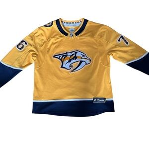 Fanatics Gold and Navy Nashville Predators PK Subban Men’s Hockey Jersey
